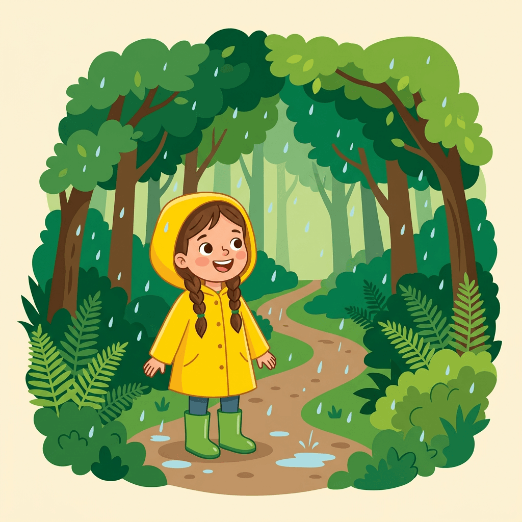 A Green and Rainy Trail