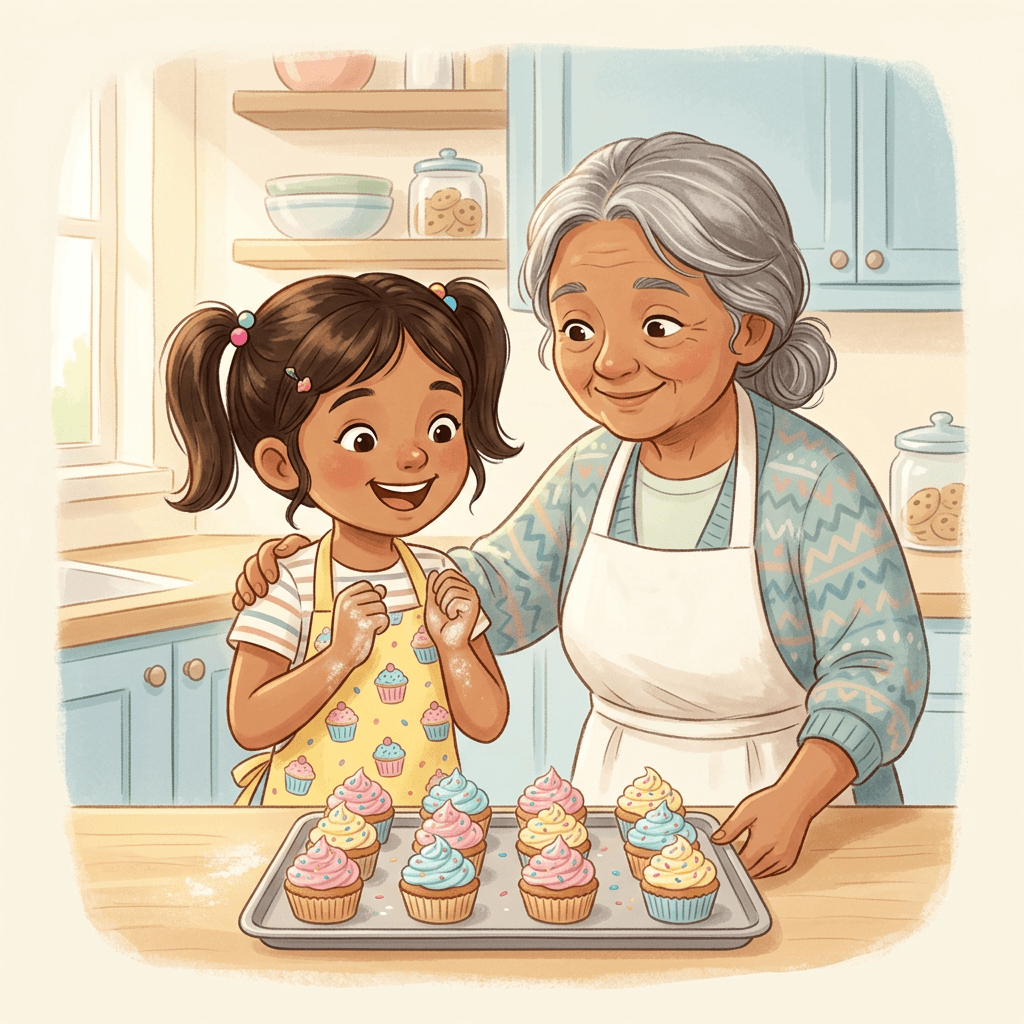 Baking Cupcakes Together