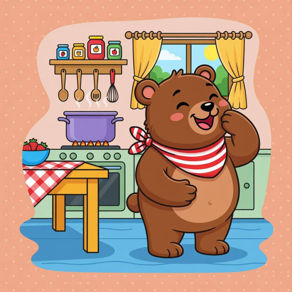 Bruno Bear Is Hungry