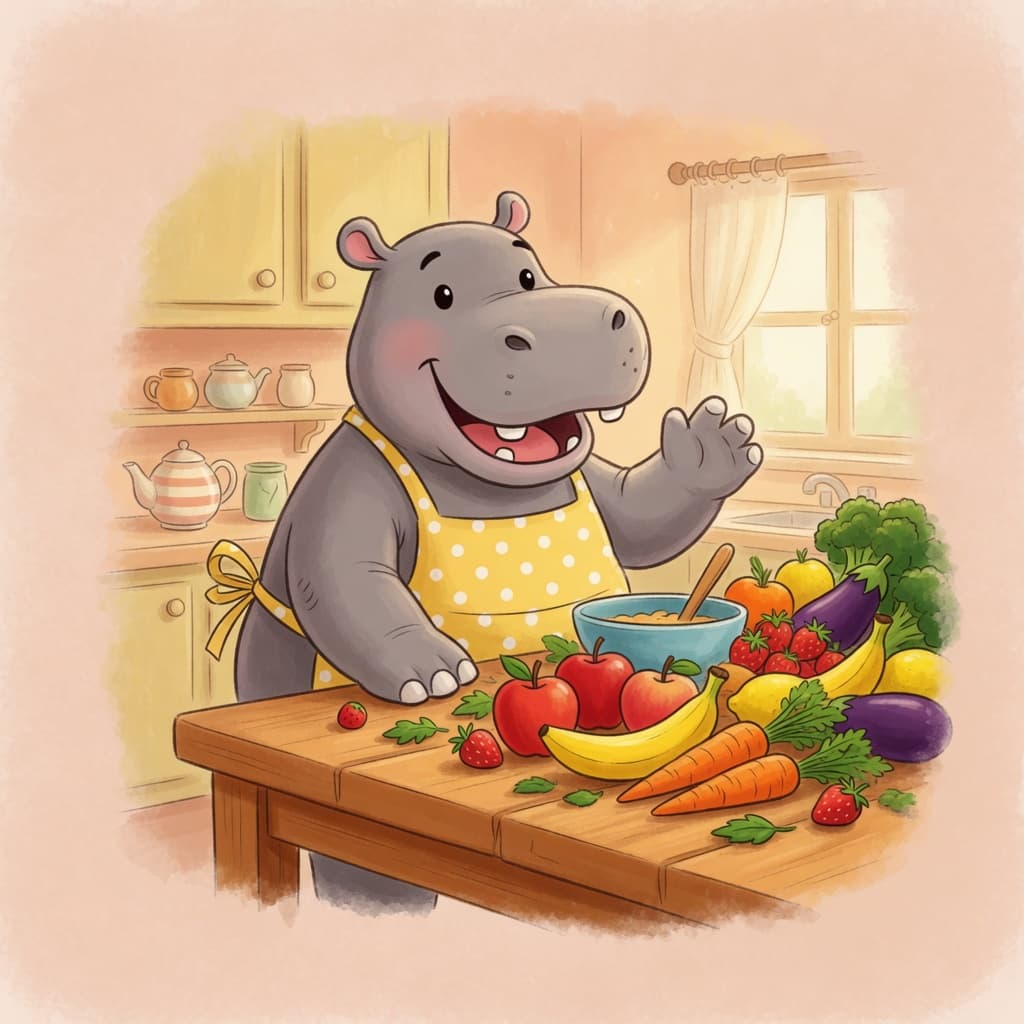 Harry the Hippo Eats