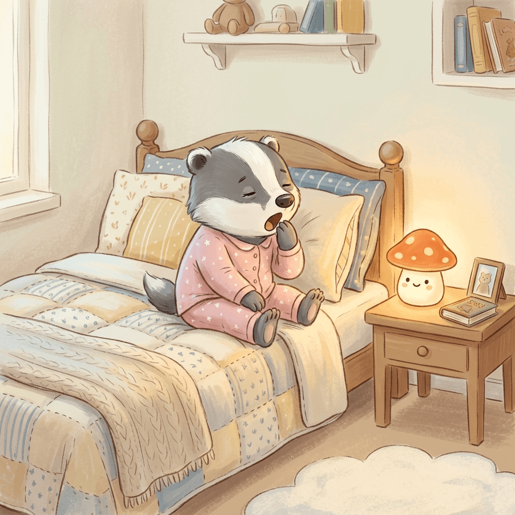 Nia the Badger Goes to Bed